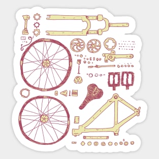 Bicycle Parts Sticker